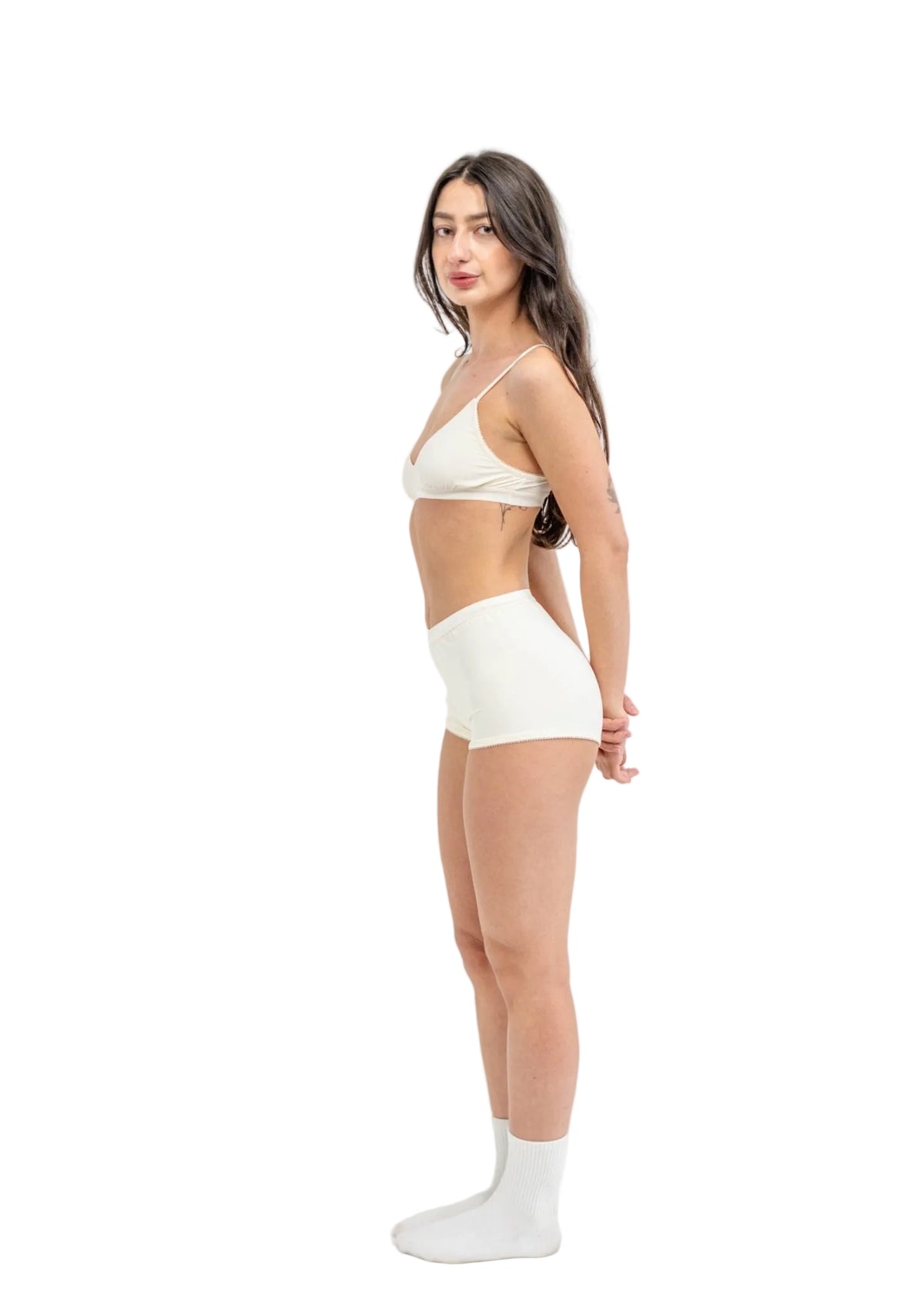 Honeydew high-waist booty short